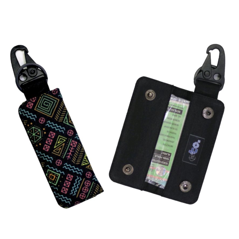 GANTUNGAN STNK WALLET CARBINER CAR MOTORCYCLE KEYCHAIN MOTIF - DSC001