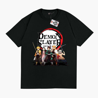 เสื้อยืด พิมพ์ลายอนิเมะ KIMETSU NO YAIBA DEMON SLAYER TANJIRO ZENITSU INOSUKE สําหรับผู้ชาย