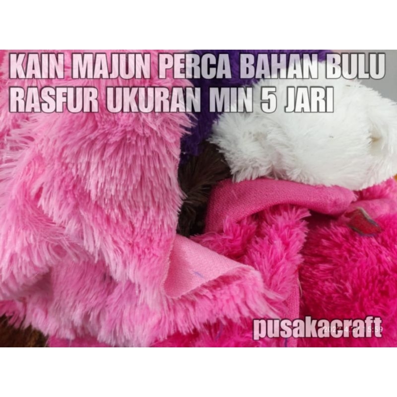 MAJUN ผ้า PERCA MADE OF RASFUR FUR MATERIAL, MIN SIZE 5 FINGERS