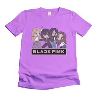 เสื้อยืดเด็ก "BLACKPINK" วัสดุคอตตูน พรีเมี่ยม (ฟรีชื่อ)