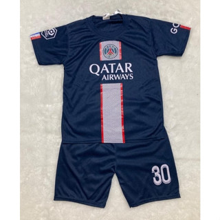 เสื้อกีฬาแขนสั้น ลายทีมชาติฟุตบอล Psg World Cup 2022 สําหรับเด็ก 2023