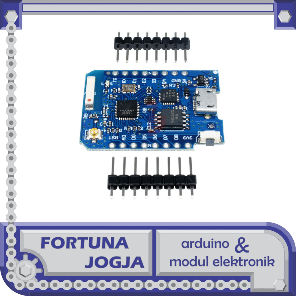 Wemos D1 Mini Pro อ้างอิงจาก ESP8266EX CP2104 บอร์ดพัฒนา