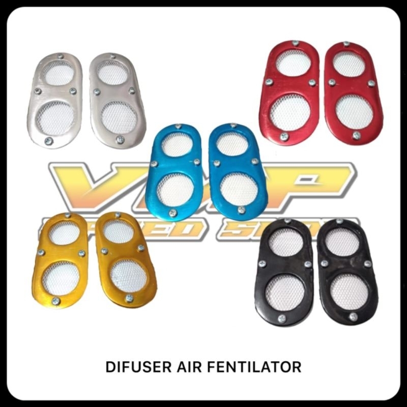 Universal DIFUSER DIFFUSER AIR VENTILATOR สําหรับรถจักรยานยนต์ทั้งหมด