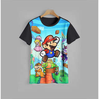 เสื้อยืด พิมพ์ลาย Super Mario-16 Super Mario-16 สําหรับเด็กผู้หญิง และเด็กผู้ชาย