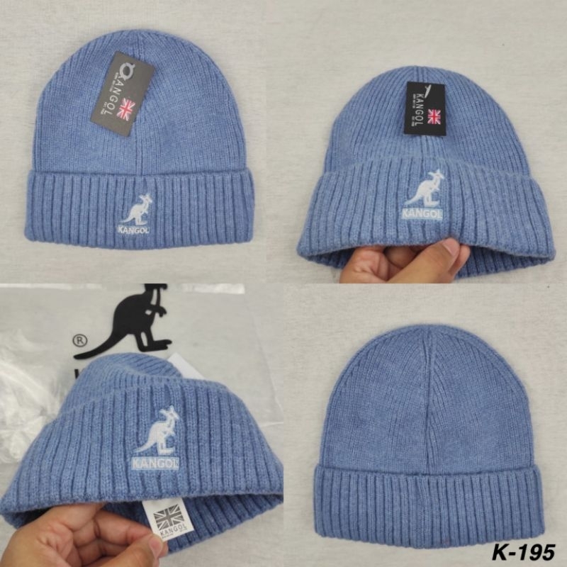 K-195 หมวกบีนนี่สั้น Kangol Babyblue
