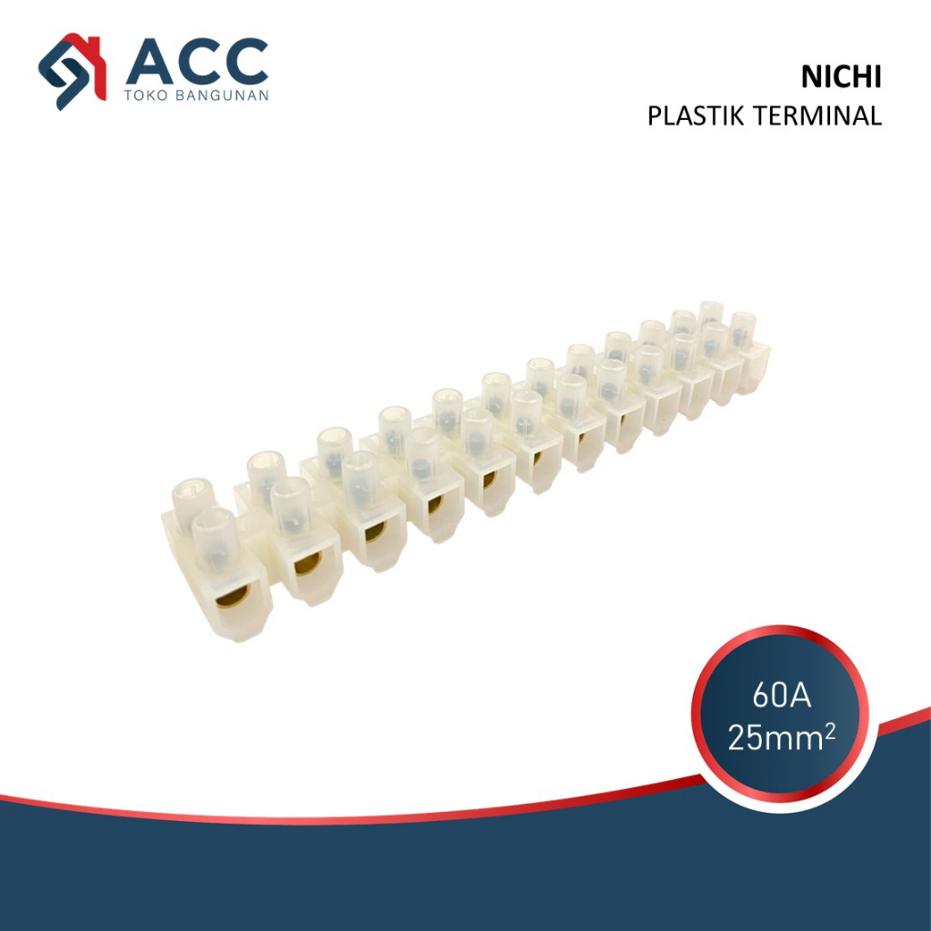 Nichi Terminal Cable Terminal Block Cable สีขาว ขนาด 25mm 60A