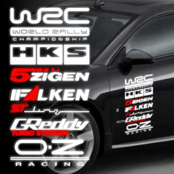 สติ๊กเกอร์ Wrc สติ๊กเกอร์ติดรถตัด