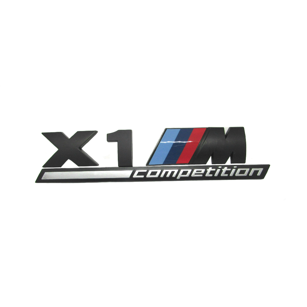 X1 ///M Competition Matte Black Sticker Emblem ขนาด 17.5x4cm