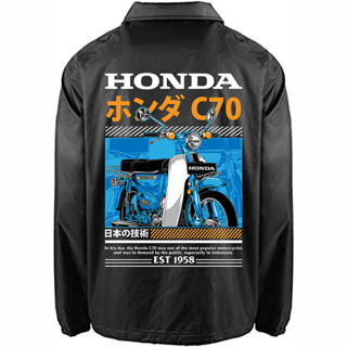 เสื้อแจ็กเก็ต เสื้อแจ็กเก็ต เสื้อแจ็กเก็ต BEKJUL C70 HONDA Old School สไตล์คลาสสิก