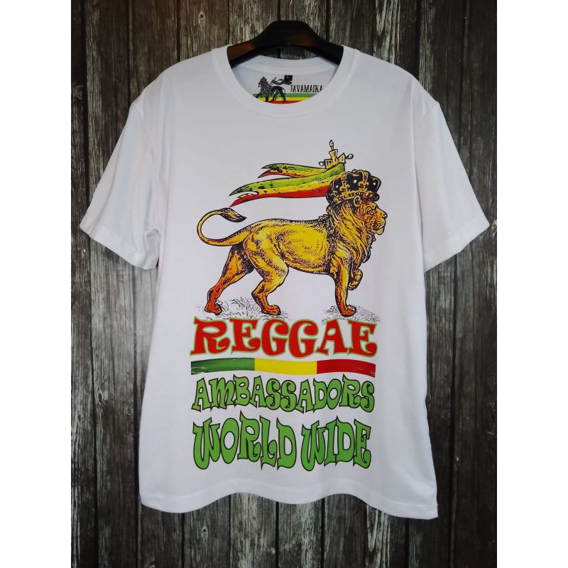 Lion Zion Rasta Ambassadors javamaika reggae เสื้อยืด Original Rasta เครื่องแต่งกาย
