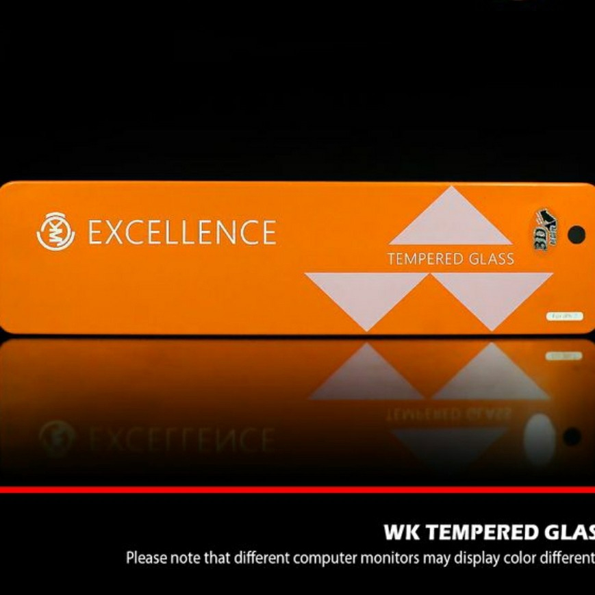 Wk design excellence ไฟเบอร์กระจกนิรภัย 3D 9H iphone 6 6+ 7 7+ x