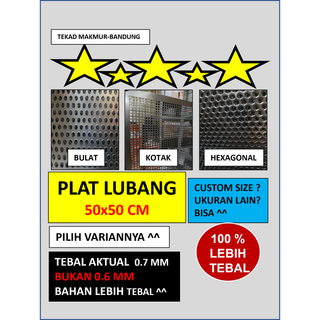 Plat Lubang - 50x50 - Plat Speaker - Ram Speaker - Grill Speaker