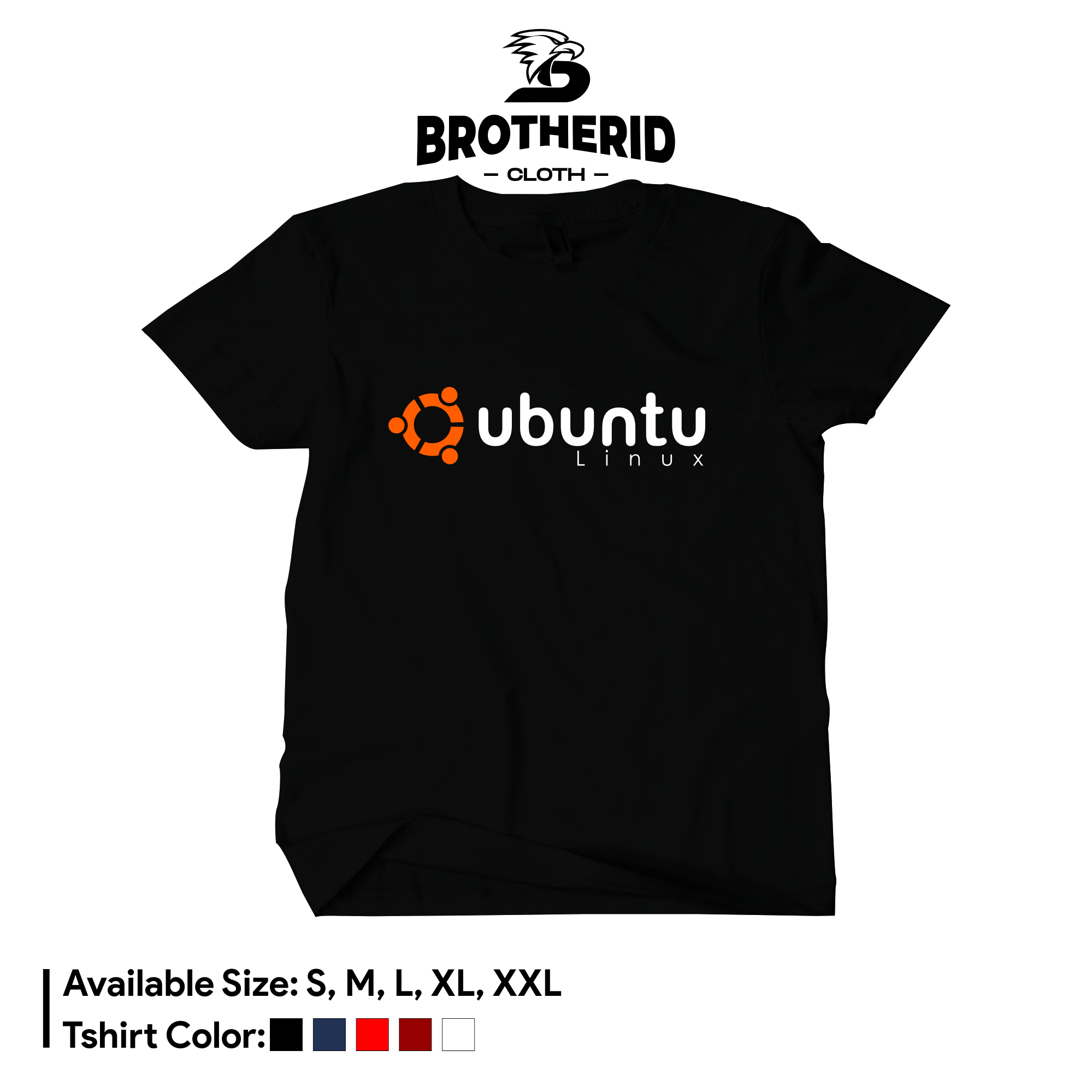 Ubuntu Linux Logo 1 เสื้อยืด Distro เสื้อ IT Programmer Web Geek Combed 30s
