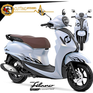 สติกเกอร์โลโก้ 226 FILANO STRIPING GRAND FILANO STICKER GRAND FILANO LOGO STICKER STRIPING LOGO Fire LOGO STICKER ปรับแต่งเองได้ สําหรับติดตกแต่งรถจักรยานยนต์ สติกเกอร์