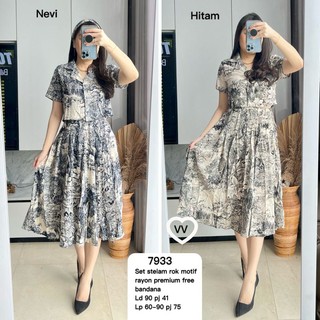 SET STELAN ROK WANITA 7933/7971/7970-2 /7933-4(ADA 4 MOTIF) MV_IMPORT