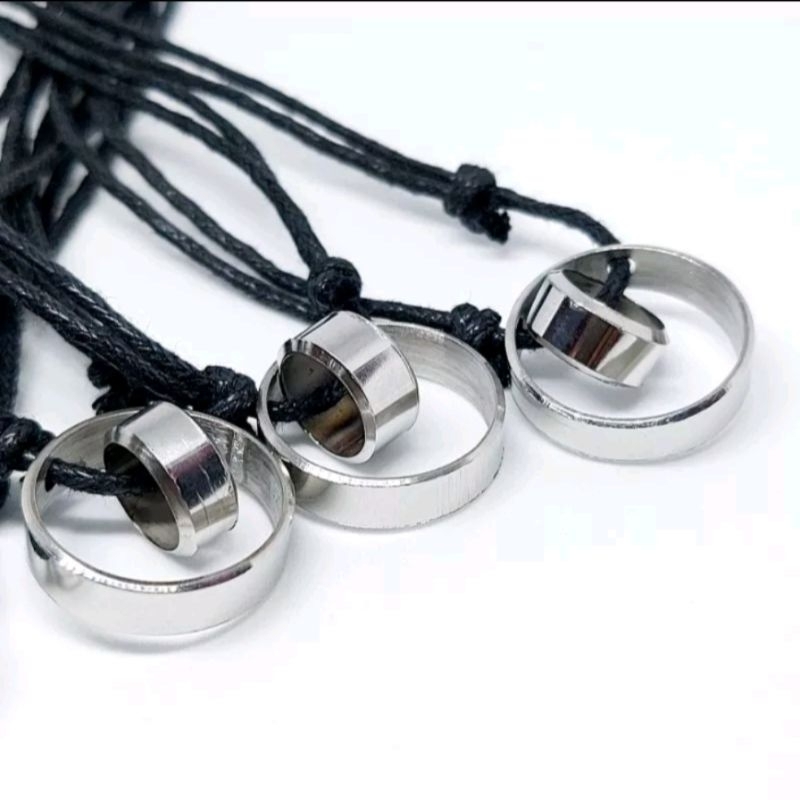 สร้อยคอเชือกแหวนสแตนเลส Iqbal Harapan