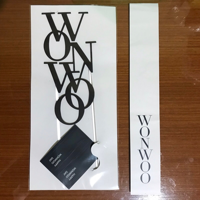 WONWOO BIRTHDAY PACKAGE TOPPER + สติ๊กเกอร์