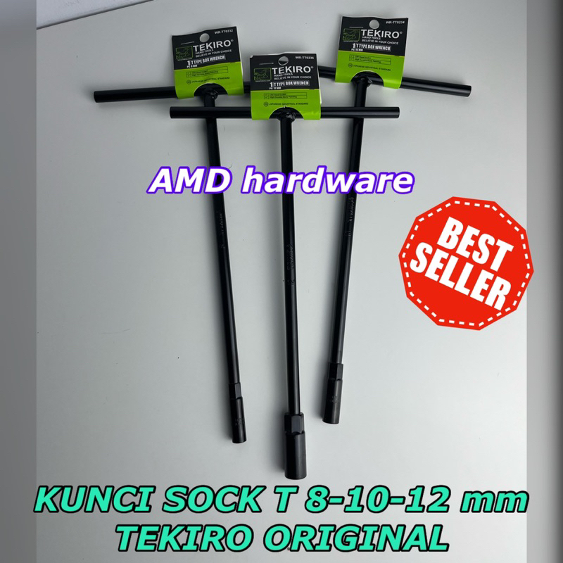 TEKIRO T-SOCKET WRENCH HANDLE SOCKET T 8 10 12 14 mm Lakoni Pro ขายปลีก SOCKET ชุดญี่ปุ่นมาตรฐาน CRV