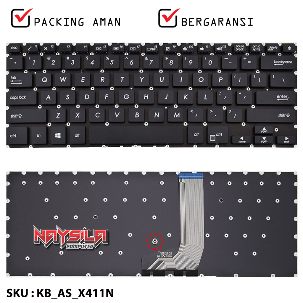 คีย์บอร์ด ASUS S14 S410U S410UN S410UA X410U X411 X411U X411UQ X411UV X411UA X411SC S4000U
