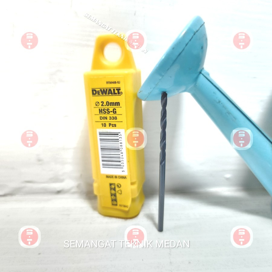 MATA ดอกสว่านโลหะ HSS-G ขนาด 2 มม. DEWALT DT50468-XJ