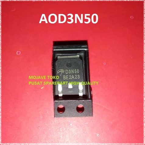 AOD3N50 D3N50 3N50 3A 500V N-Channel MOSFET TO-252 คุณภาพสูง