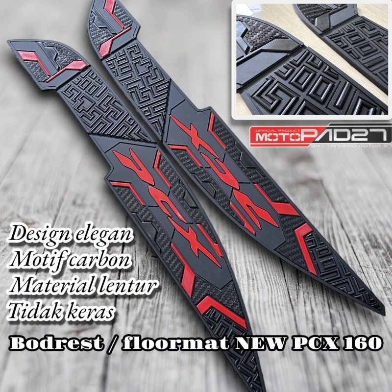 Pcx 160 พรมมอเตอร์ไซค์ 2021-2023 พักเท้า Bordes Pcx 160 2021-2023 Pcx 160 พักเท้า