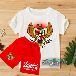 เสื้อยืด และกางเกงขาสั้น ลาย Garuda INDONESIA