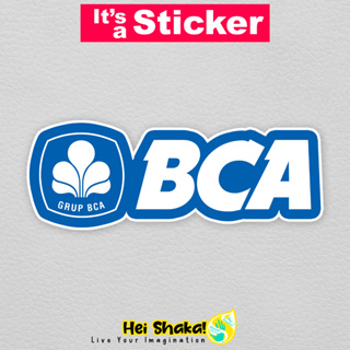 Heishaka Bank BCA สติกเกอร์ไวนิล ลายโลโก้สีฟ้า กันน้ํา สําหรับติดตกแต่ง