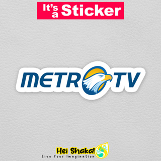 สติกเกอร์ไวนิล ลายโลโก้ Heishaka Metro TV กันน้ํา สําหรับติดตกแต่ง