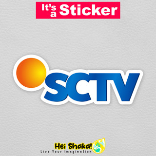 สติกเกอร์ไวนิล ลายโลโก้ Heishaka SCTV กันน้ํา สําหรับติดตกแต่งทีวี