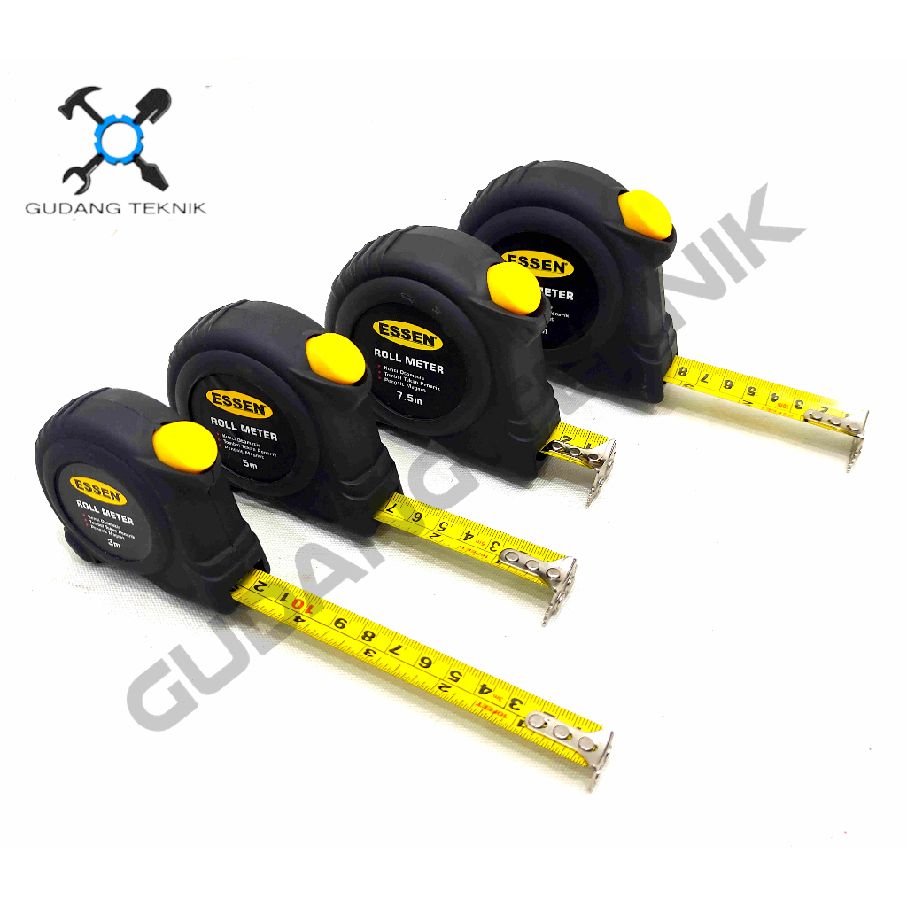 (ESSEN) เมตรม้วน 3 เมตร 5 เมตร 7.5 เมตร 10 เมตรล็อคด้วยตนเอง ESSEN/เมตรเมตรเมตรเมตร 3M 5M 7.5M 10 เม