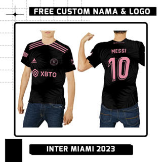 เสื้อกีฬาแขนสั้น ลายทีมชาติฟุตบอล Miami 2023 ชุดเหย้า