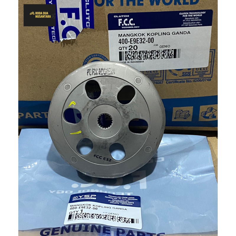 ชามคลัทช์คู่ FCC ดั้งเดิมสําหรับ Honda BeAT, Scoopy, Genio