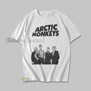 เสื้อยืด ผ้าฝ้าย พิมพ์ลายโลโก้ Arctic Monkeys Kaos Band Arctic Monkeys Terbaru Kaos Distro 24s พรีเมี่ยม