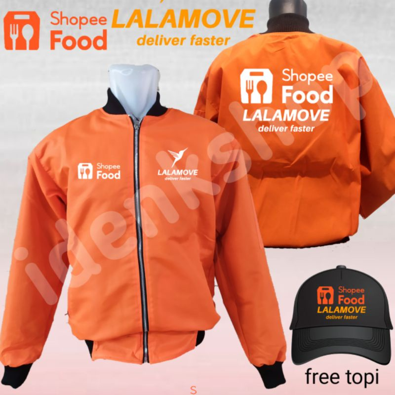 ใหม่ล่าสุด TASLAND ORANGE 2 DRIVER/LALAMOVE & 5H00P3 BOMBER JACKET หมวกฟรี TYPE05