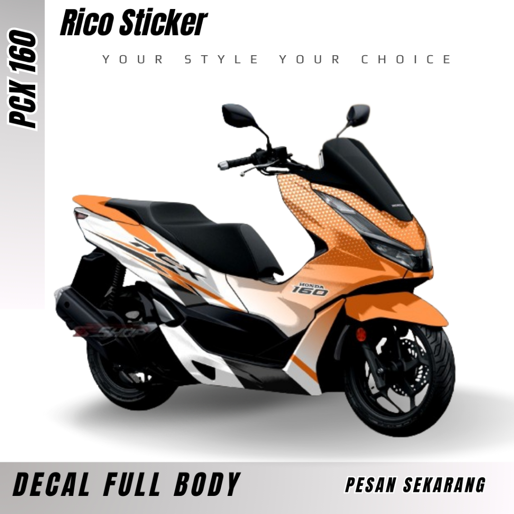 Honda New PXC 160 Full Body Design Deluxe Color Combine 2 รูปลอกรถจักรยานยนต์