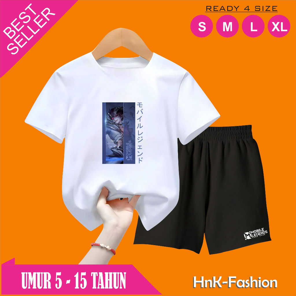 Dyrroth Mlbb ชุดกางเกงขาสั้นเด็ก 5-15 ปี