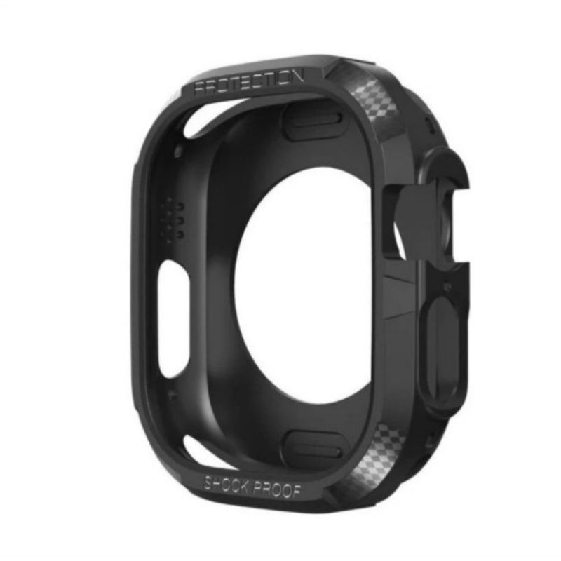 เคส Apple Watch ULTRA 38MM 40MM 41MM 42MM 44MM 45MM 49MM 38 40 41 42 44 45 49 MM Soft Case สีดํากันช