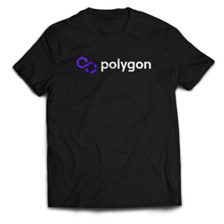 เสื้อยืด พิมพ์ลาย POLYGON MATIC Coin Crypto สําหรับผู้ชาย และผู้ใหญ่