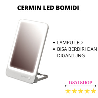 Bomidi กระจกแต่งหน้า R1 USB Touch LED กระจกแต่งหน้า