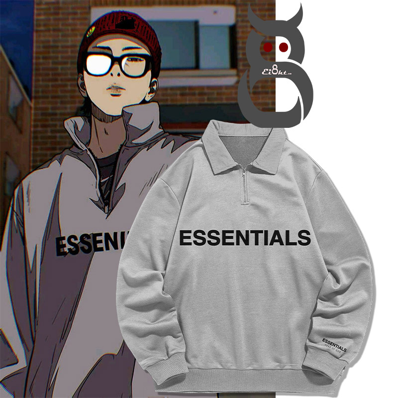 เสื้อแจ็คเก็ตครึ่งซิป/ HalfZip Jayjo Essenitals Wind Breaker Manhwa