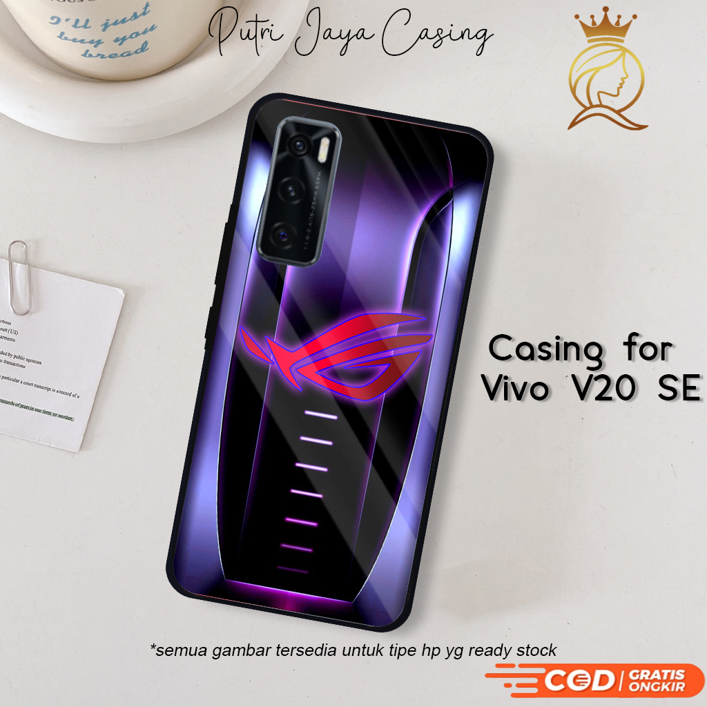เคส Vivo V20 SE ล่าสุด ROG 06 เคส V20 SE Hardcase Softcase Glossy Kesing PutriCasing