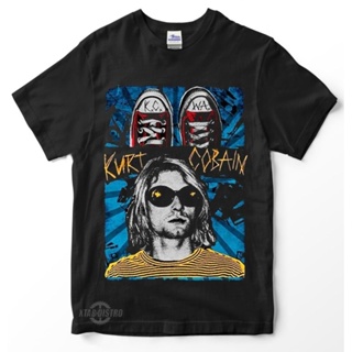 Kurt COBAIN เสื้อยืดลําลอง แขนสั้น พิมพ์ลาย 5k.c.w.a Premium nirvana KxCxWxA grunge