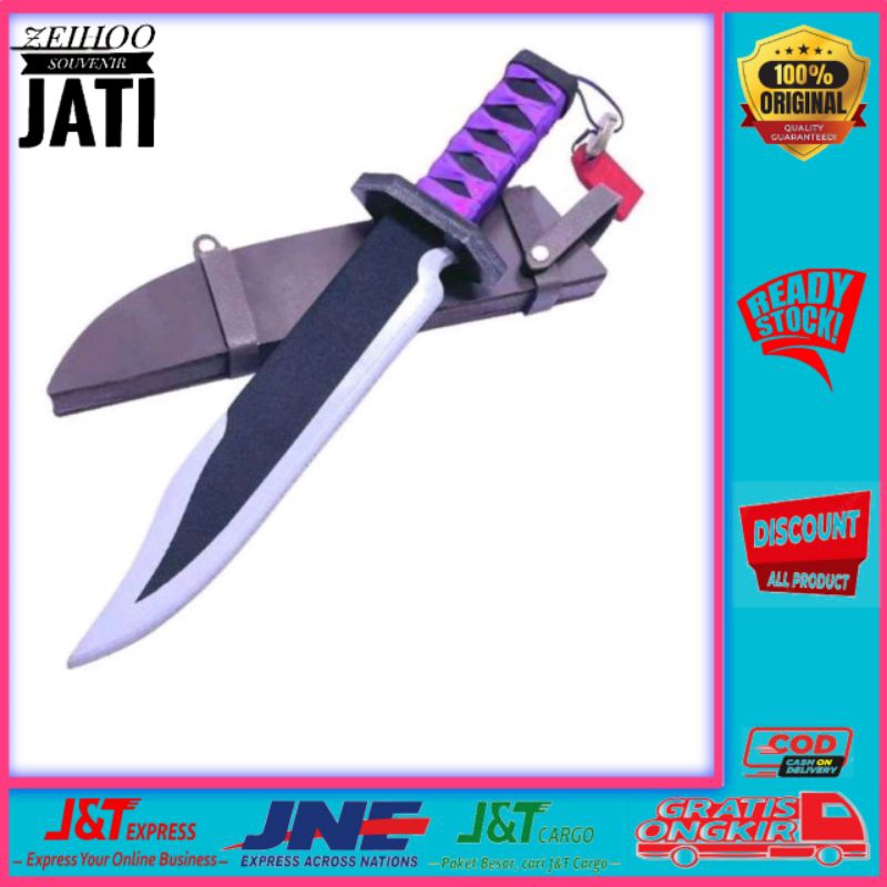 Kayu Katana ของเล่นไม้กริช Shoto vtuber