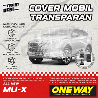 ผ้าคลุมรถยนต์พลาสติก แบบหนา กันน้ํา สีโปร่งใส สําหรับ Isuzu ALL NEW MUX