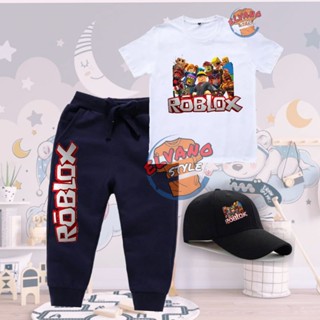 ชุดเสื้อยืด และกางเกง ลาย Roblox Jogger สําหรับเด็ก