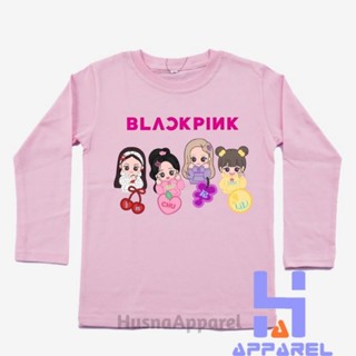 เสื้อยืดแขนยาว พิมพ์ลาย BLACKPINK สําหรับเด็ก