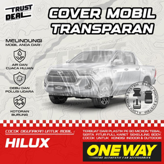 Hilux ผ้าคลุมรถยนต์ พลาสติกใส กันน้ํา แบบหนา