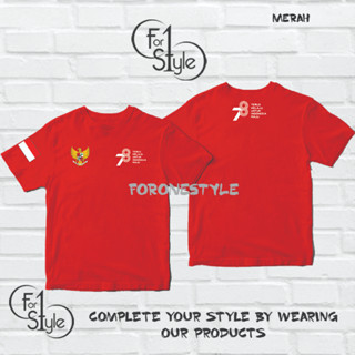 เสื้อยืดลําลอง แขนสั้น พิมพ์ลายโลโก้ August B05 78th Anniversary Of The Republic Of INDONESIA Continues To Go Forward For INDONESIA - FORONESTYLE สําหรับผู้ชาย ครบรอบ 78 ปี