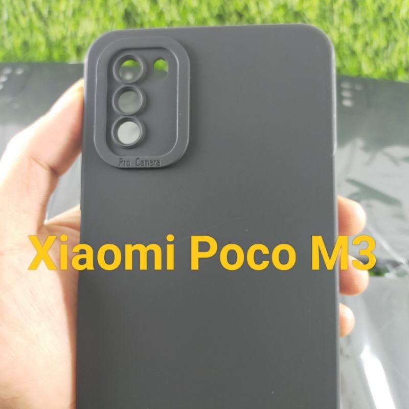 CASE PRO CAMERA XIOAMI POCO M3 SOFTCASE FULL BLACK DOVE